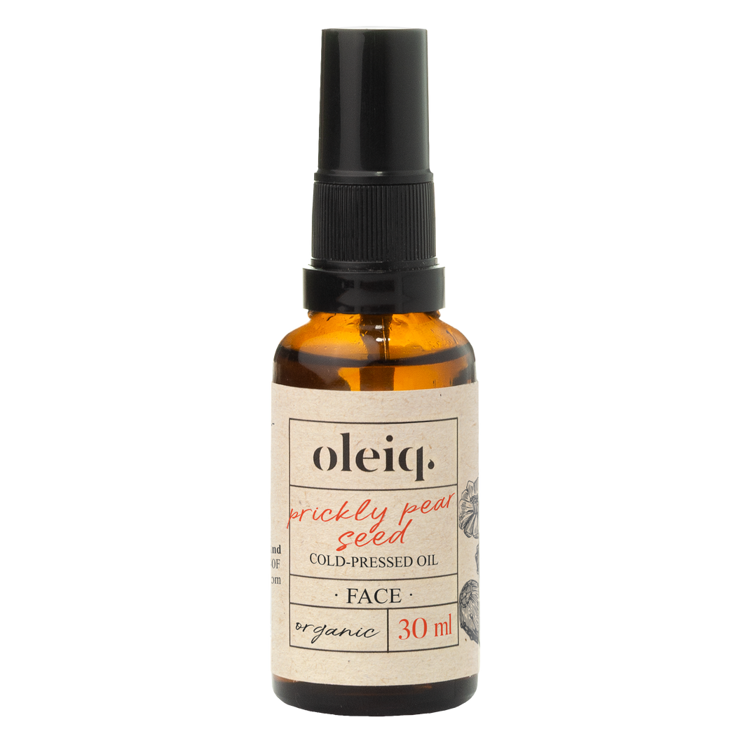 Oleiq Organic prickly pear seed oil for face, anti-wrinkle