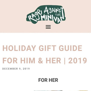 Rage Against the Minivan, Holiday Gift Guide For Him & Her, 2019