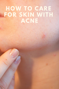 face with acne pimples