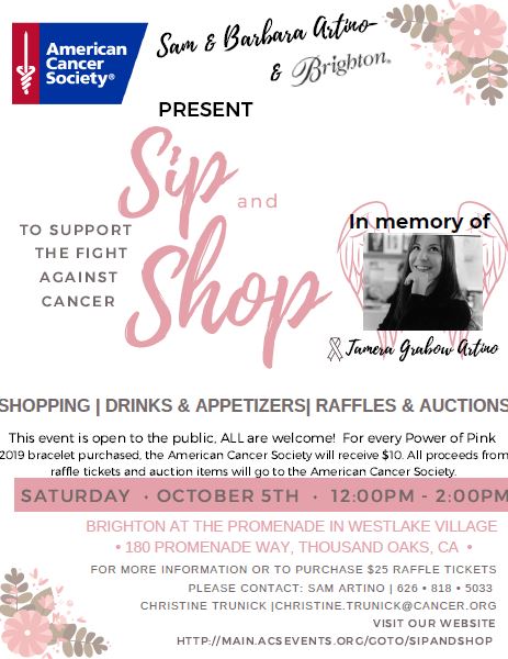 Sip and Shop Event - Oct 5th Westlake Promenade