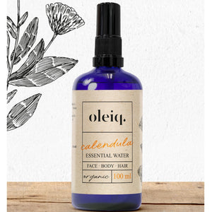 Oleiq. Calendula Essential Water. Face. Body. Hair. Organic. 100 ml