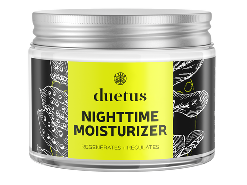 duetus nighttime moisturizer regenerates and regulates