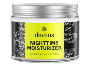 duetus nighttime moisturizer regenerates and regulates