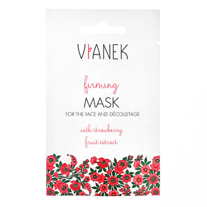 Vianek Firming Mask For Face and Decolletage with strawberry fruit extract